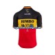 Herre 2021 Team Jumbo-Visma sykkeldrakt + bib sykkelshorts N001