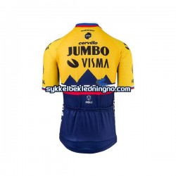 Herre 2021 Team Jumbo-Visma sykkeldrakt Kortermet N002