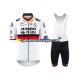 Herre 2021 Team Jumbo-Visma sykkeldrakt + bib sykkelshorts N003