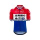 Herre 2021 Team Jumbo-Visma sykkeldrakt + bib sykkelshorts N004