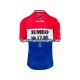 Herre 2021 Team Jumbo-Visma sykkeldrakt + bib sykkelshorts N004