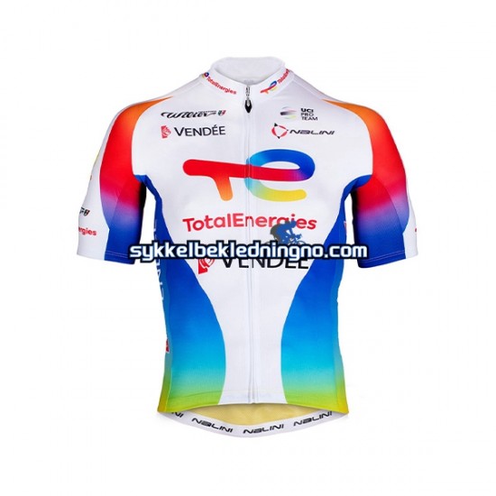 Herre 2021 Team TotalEnergies sykkeldrakt Kortermet N003