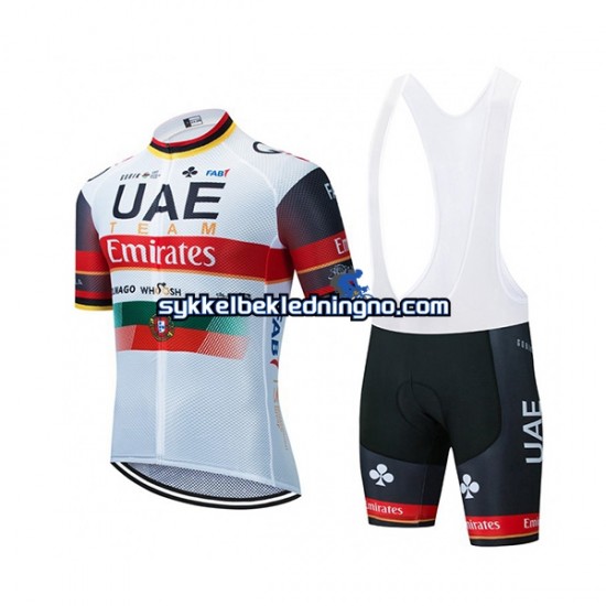 Herre 2021 UAE Team Emirates sykkeldrakt + bib sykkelshorts N001