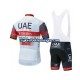 Herre 2021 UAE Team Emirates sykkeldrakt + bib sykkelshorts N001