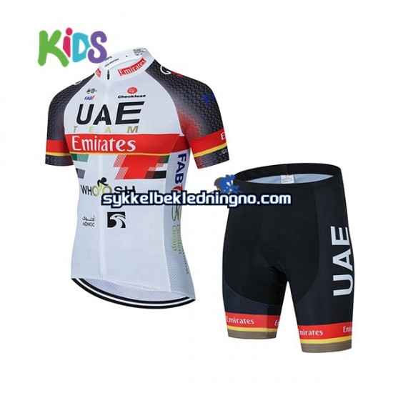 Barn 2021 UAE Team Emirates sykkeldrakt + sykkelshorts N001