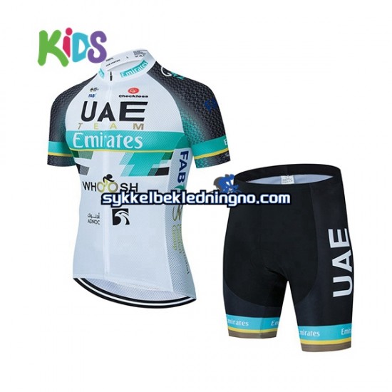 Barn 2021 UAE Team Emirates sykkeldrakt + sykkelshorts N002