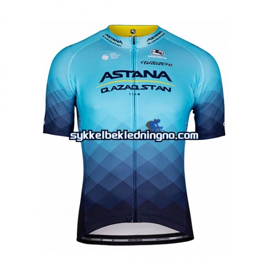 Herre 2022 Astana Qazaqstan Team sykkeldrakt Kortermet N001