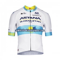 Herre 2022 Astana Qazaqstan Team sykkeldrakt Kortermet N002