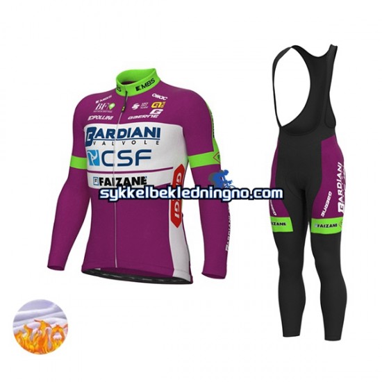 Herre 2022 Bardiani-CSF Vinter sykkeldrakt + bib cykeltights N001