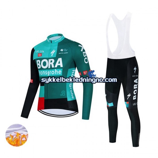 Herre 2022 Bora-Hansgrohe Vinter sykkeldrakt + bib cykeltights N001