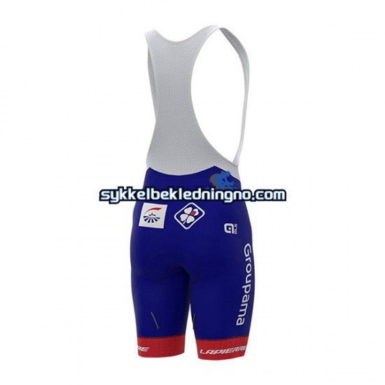 Herre 2022 Groupama-FDJ sykkeldrakt + bib sykkelshorts N001