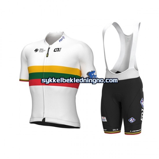 Herre 2022 Groupama-FDJ sykkeldrakt + bib sykkelshorts N002