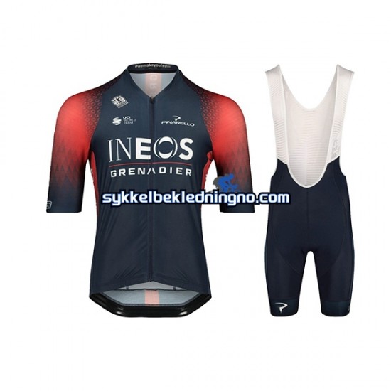 Herre 2022 Ineos Grenadiers sykkeldrakt + bib sykkelshorts N001