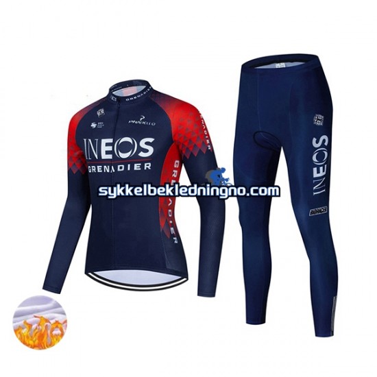 Dame 2022 Ineos Grenadiers Vinter sykkeldrakt + cykeltights N001