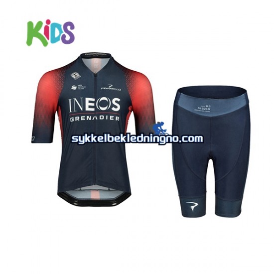 Barn 2022 Ineos Grenadiers sykkeldrakt + sykkelshorts N001