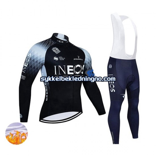 Herre 2022 Ineos Grenadiers Vinter sykkeldrakt + bib cykeltights N003