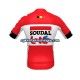 Herre 2022 Lotto Soudal sykkeldrakt + bib sykkelshorts N001