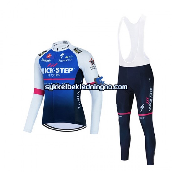 Herre 2022 Quick-Step Alpha Vinyl Team sykkeldrakt + bib sykkelbukse N001