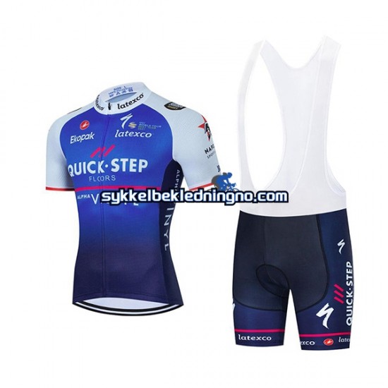 Herre 2022 Quick-Step Alpha Vinyl Team sykkeldrakt + bib sykkelshorts N001