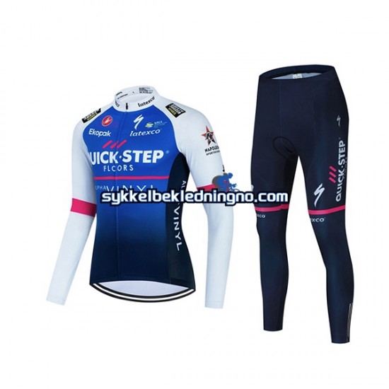 Herre 2022 Quick-Step Alpha Vinyl Team sykkeldrakt + sykkelbukse N001