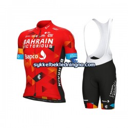 Herre 2022 Team Bahrain Victorious sykkeldrakt + bib sykkelshorts N001