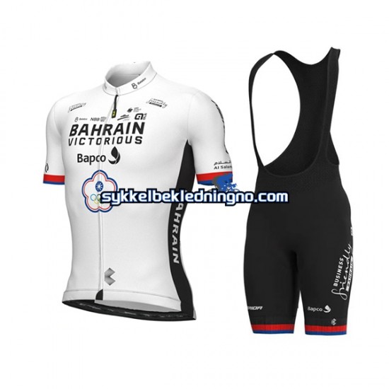 Herre 2022 Team Bahrain Victorious sykkeldrakt + bib sykkelshorts N002