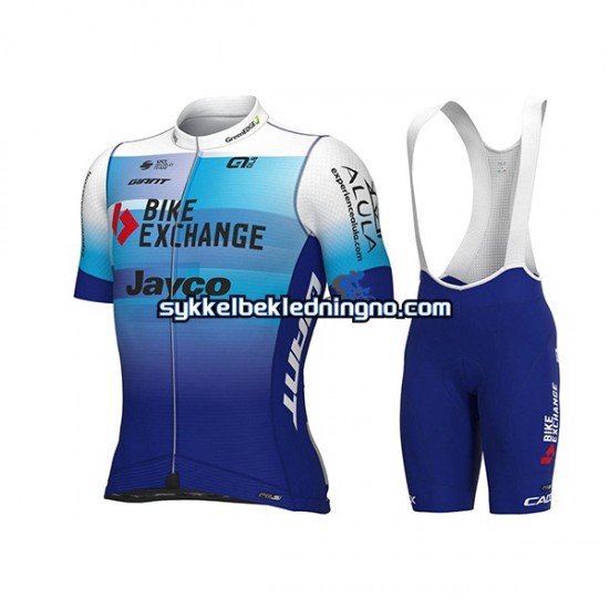 Herre 2022 Team BikeExchange-Jayco sykkeldrakt + bib sykkelshorts N001