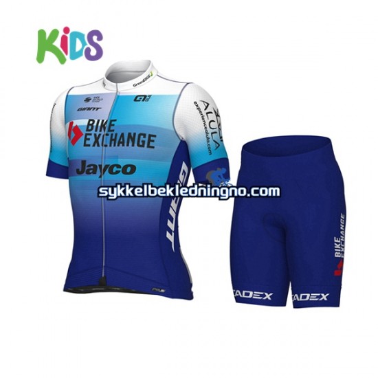 Barn 2022 Team BikeExchange-Jayco sykkeldrakt + sykkelshorts N001