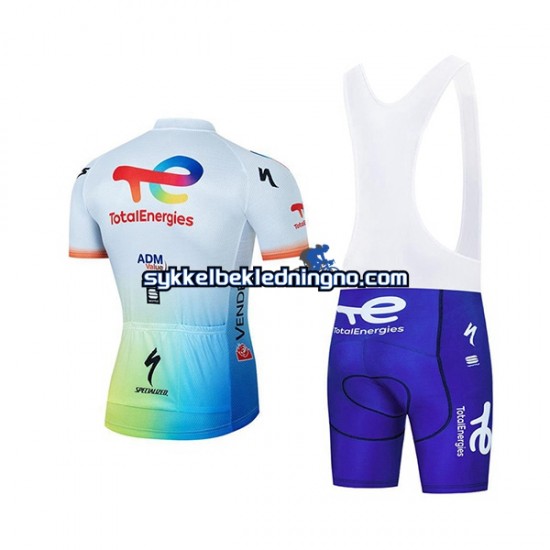 Herre 2022 Team TotalEnergies sykkeldrakt + bib sykkelshorts N001