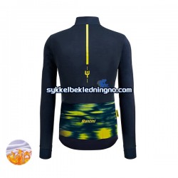 Herre 2022 Tour de France JAUNE sykkeldrakt vinter N001